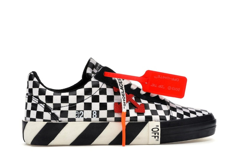 OFF-WHITE Vulc Low Checkered Black White