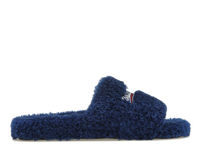 Balenciaga Furry Slide Blue