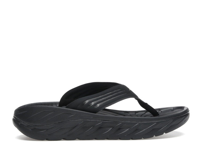 Hoka One One Ora Recovery Flip Black Dark Gull Grey