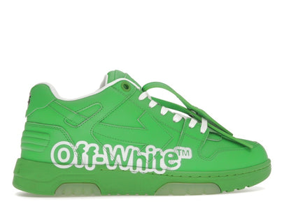 OFF-WHITE Out Of Office OOO Low Tops Green White