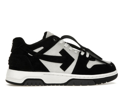 OFF-WHITE Out Of Office OOO Low Tops White Black Suede