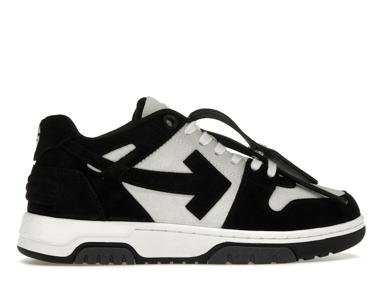 OFF-WHITE Out Of Office OOO Low Tops White Black Suede
