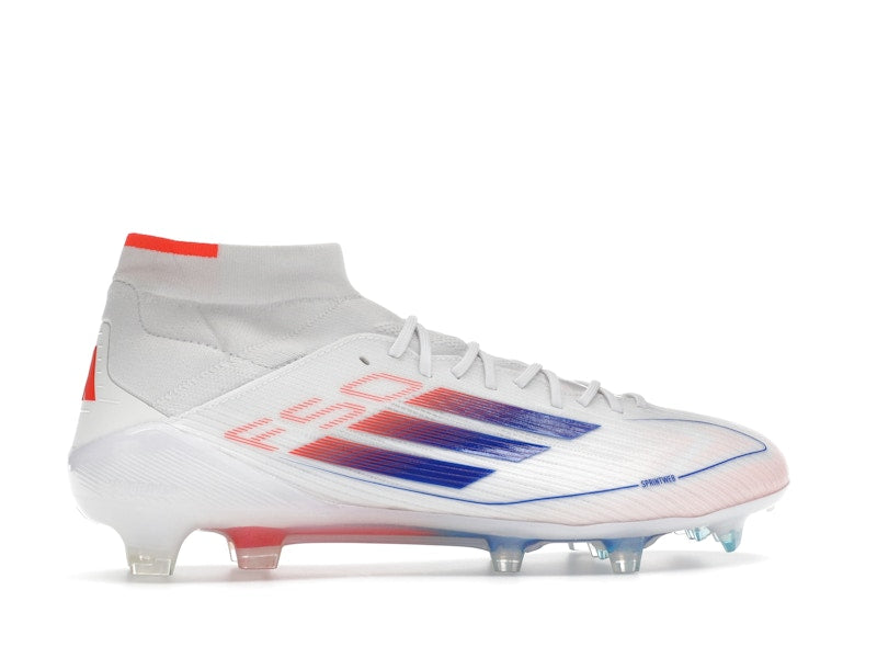 adidas F50 Elite Mid FG Cloud White Lucid Blue Solar Red (Women's)