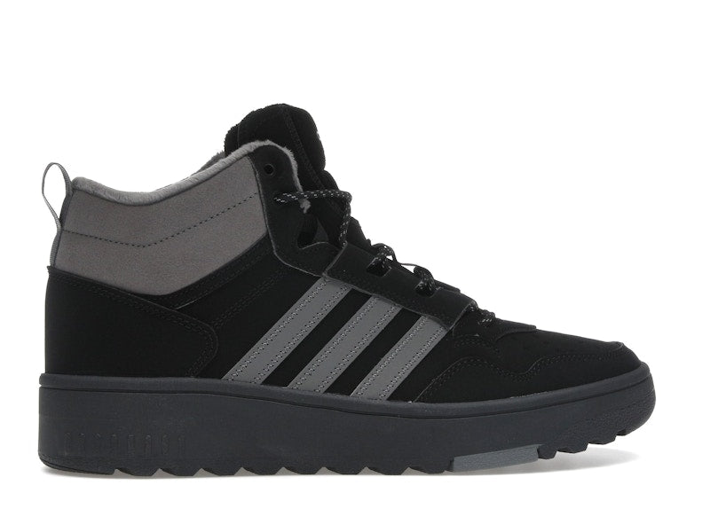 adidas Hoops 4.0 Mid Black Grey Four