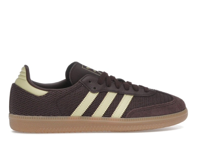 adidas Samba OG Shadow Brown Powder Yellow (Women's)