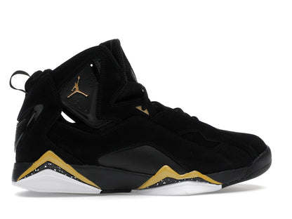 Jordan True Flight Black White Metallic Gold