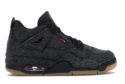 Jordan 4 Retro Levi's Black (GS) (Blank Tag)