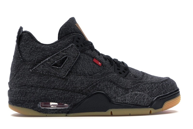 Jordan 4 Retro Levi's Black (GS) (Blank Tag)