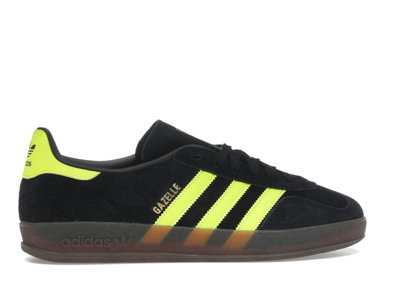 adidas Gazelle Indoor Core Black Solar Yellow Cloud White
