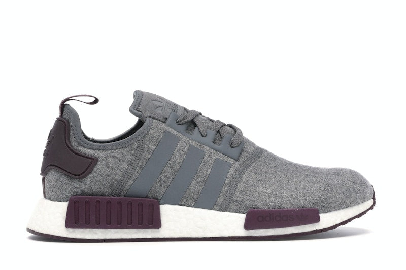 adidas NMD R1 Wool Grey Four Maroon