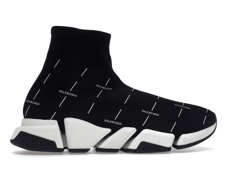 Balenciaga Speed 2.0 Black White Logo