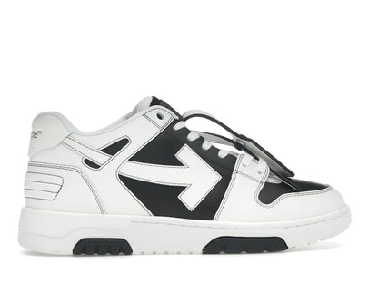 OFF-WHITE Out Of Office OOO Low Tops Black White