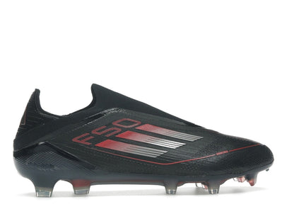 adidas F50 Elite Laceless FG Core Black Iron Metallic Lucid Red