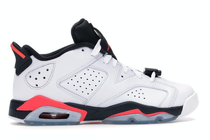 Jordan 6 Retro Low White Infrared 23 Black (GS)