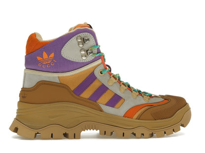 Gucci x Adidas Laced Up Boots Brown Purple (Women's)