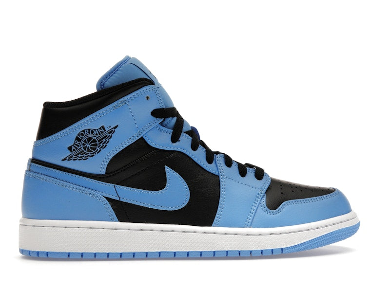Jordan 1 Mid University Blue Black