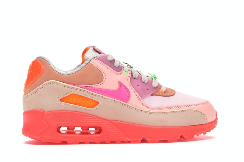 Nike Air Max 90 PRM Platinum Crimson/Bright Purple (Women's)