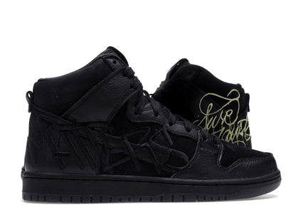 Nike SB Dunk High FAUST Black Gold