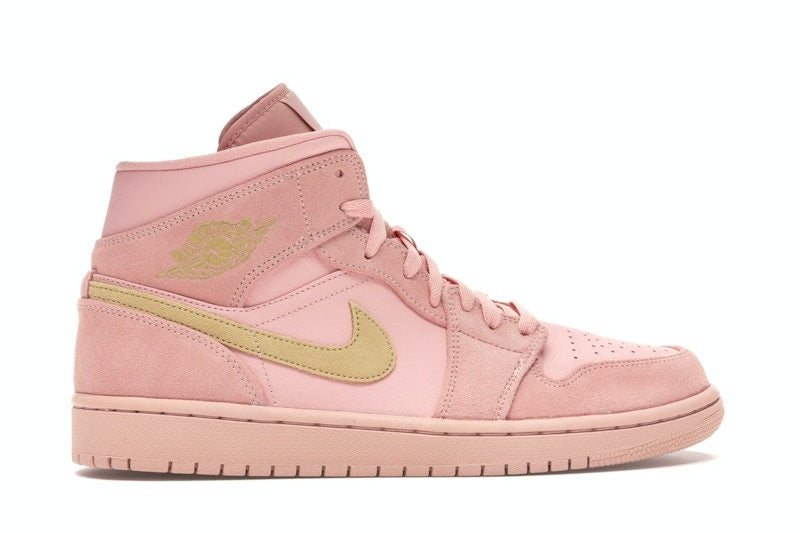 Jordan 1 Mid Coral Gold