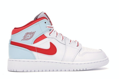 Jordan 1 Mid White Topaz Mist (GS)
