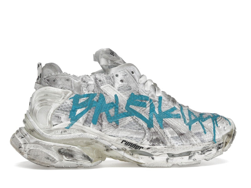 Balenciaga Runner Graffiti White Blue