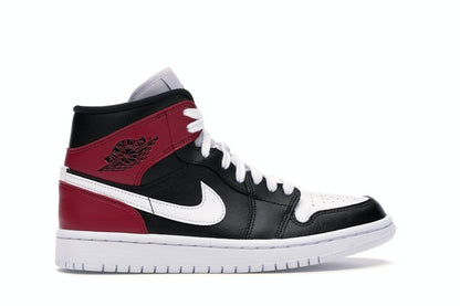 Jordan 1 Mid Black Noble Red (Women's)