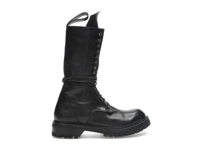 Rick Owens Army Laced Boot Black