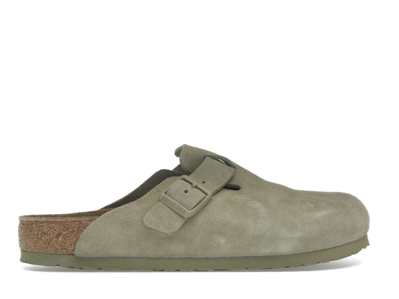 Birkenstock Boston Suede Faded Khaki