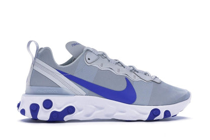 Nike React Element 55 Pure Platinum Racer Blue