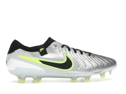 Nike Tiempo Legend 10 Elite FG Metallic Silver Volt Black