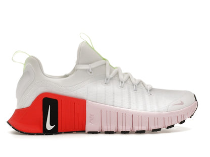 Nike Free Metcon 6 White Barely Volt Bright Crimson Pink Foam (Women's)