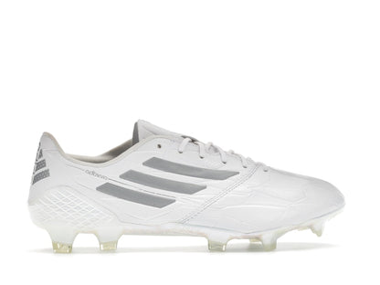 adidas Adizero F50 4 Leather FG White Silver Metallic