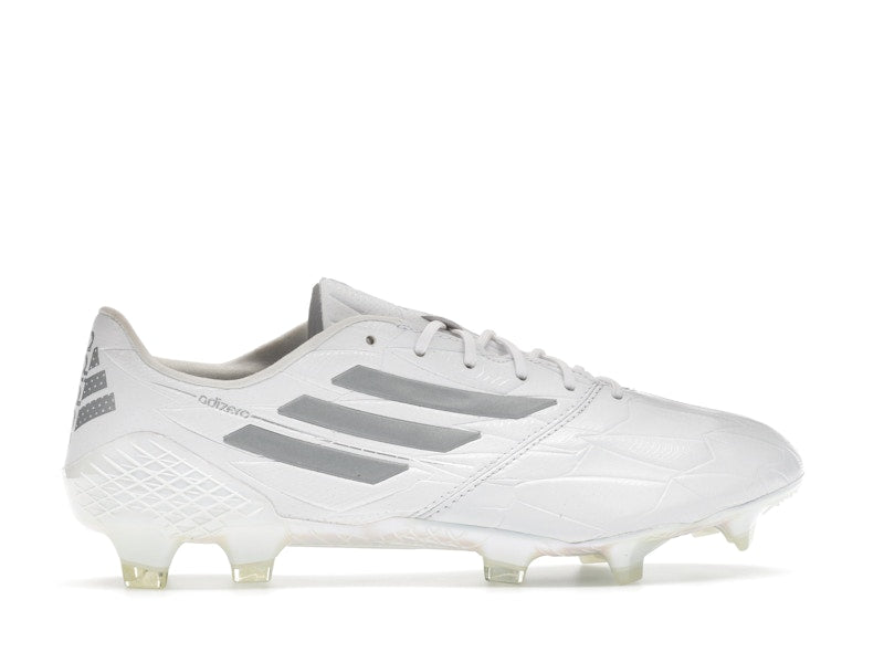 adidas Adizero F50 4 Leather FG White Silver Metallic