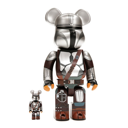 Bearbrick x Star Wars The Mandalorian Beskar Armor 100% & 400% Set