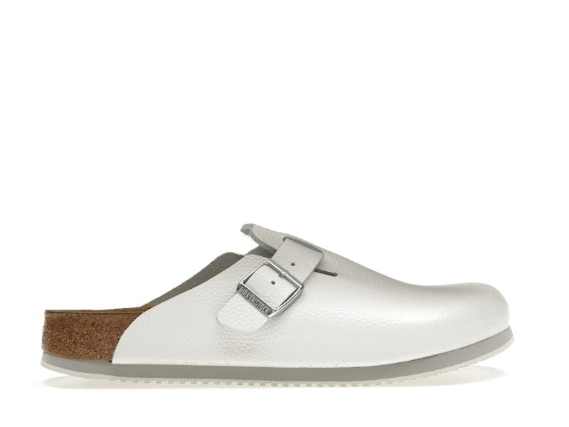 Birkenstock Boston Super Grip Leather White