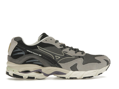 Mizuno Wave Rider 10 Dark Grey Lime Yellow