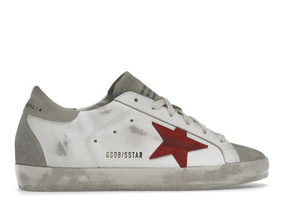 Golden Goose Super-Star White Grey Red (Women's)
