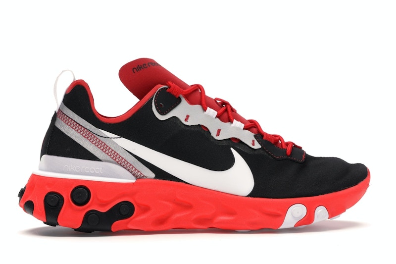Nike React Element 55 Black White Red Orbit