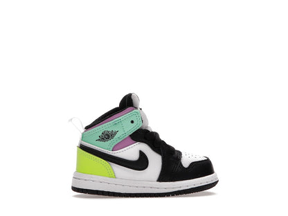 Jordan 1 Mid Pastel Black Toe (TD)