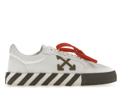 OFF-WHITE Vulcanized Low White Khaki Canvas
