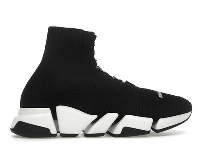 Balenciaga Speed 2.0 Lace Up Black White