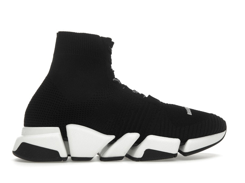 Balenciaga Speed 2.0 Lace Up Black White