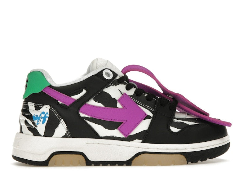 OFF-WHITE Out Of Office OOO Low Tops Zebra Pink (Women's)