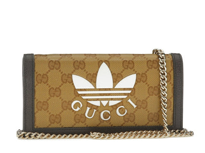 Gucci x adidas Wallet With Chain Beige/Brown