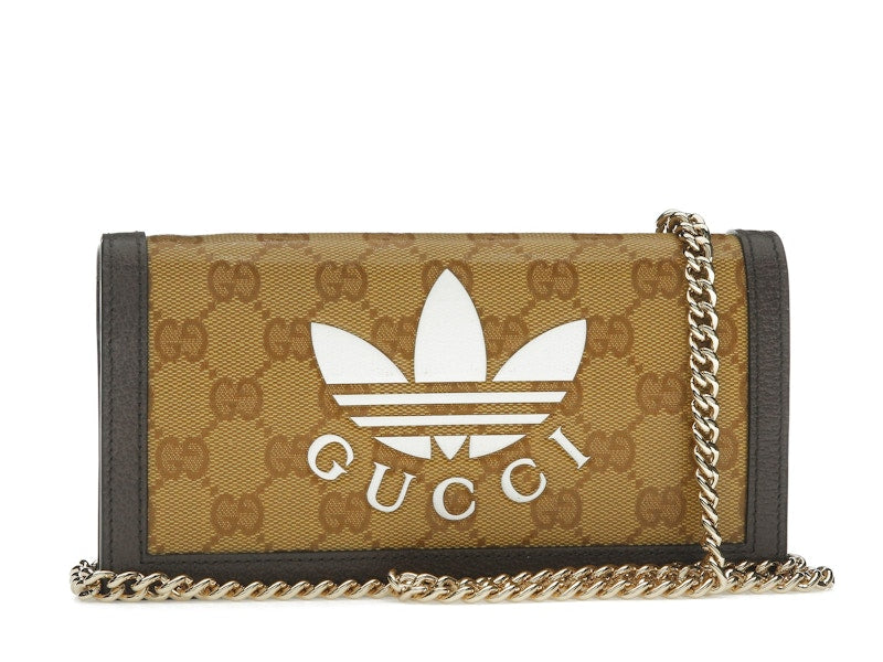 Gucci x adidas Wallet With Chain Beige/Brown