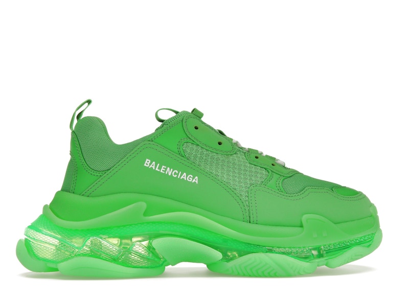 Balenciaga Triple S Clear Sole Bright Green