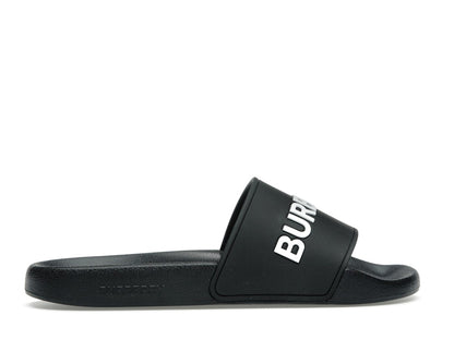 Burberry Logo Slides Black Optic White