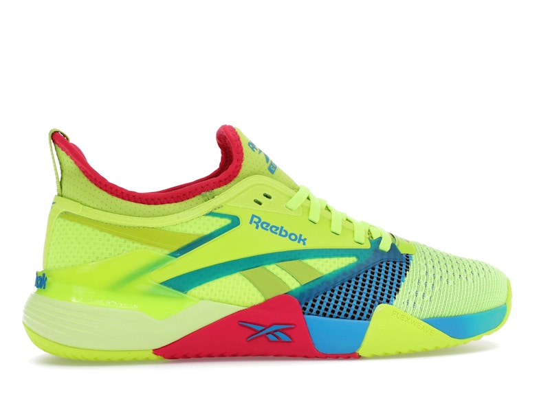 Reebok Nano Court Digital Lime Aqua Bold Pink