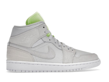 Jordan 1 Mid Vast Grey Ghost Green (Women's)