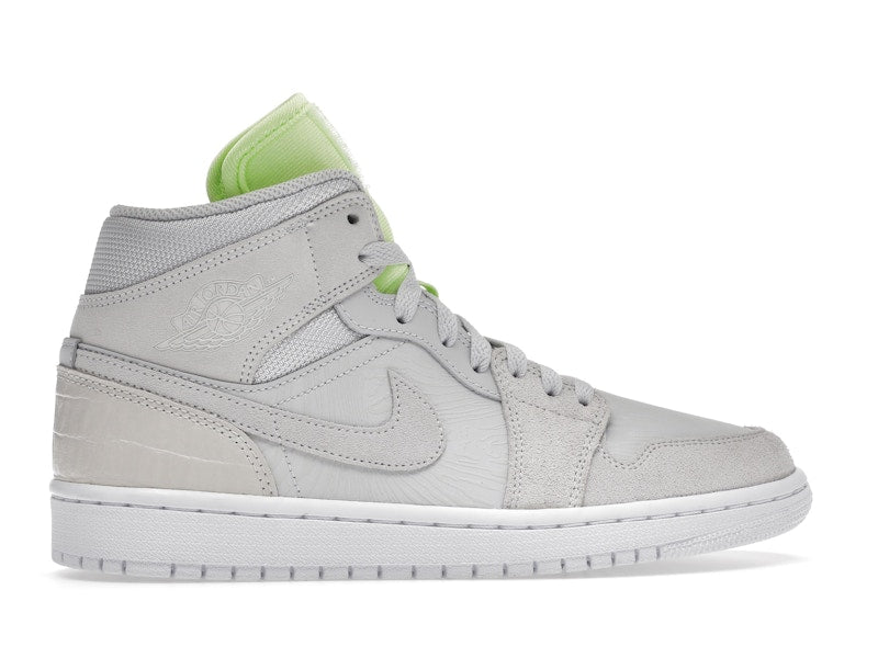 Jordan 1 Mid Vast Grey Ghost Green (Women's)